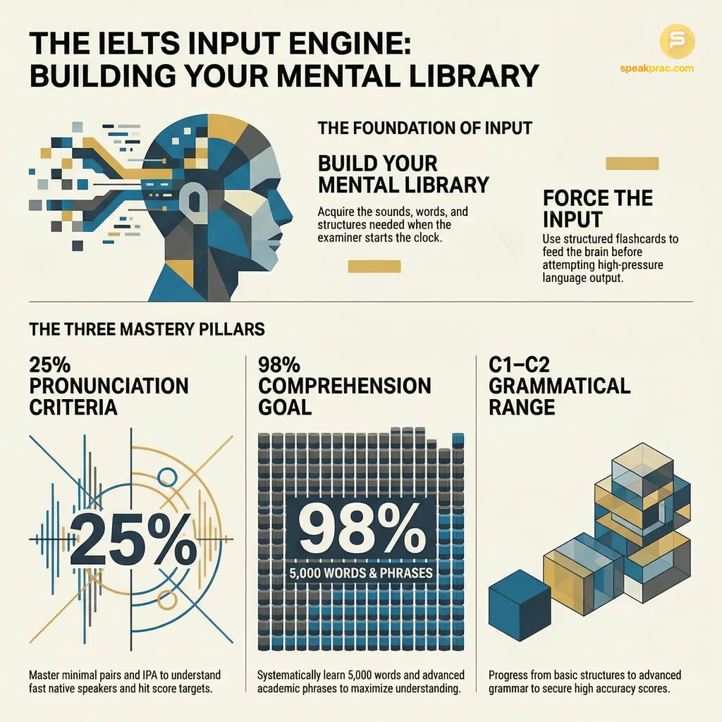 IELTS student practicing with the SpeakPrac ecosystem